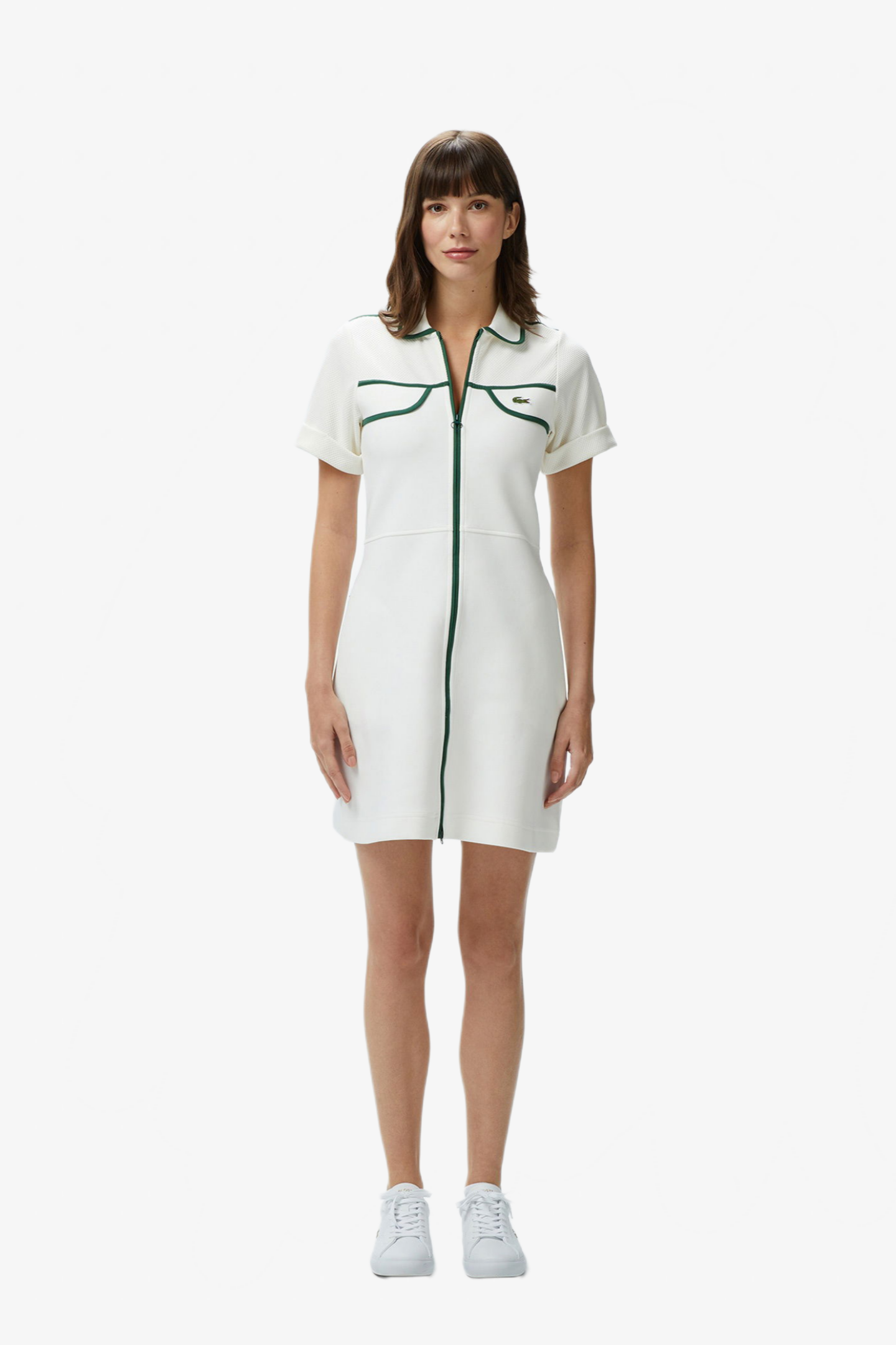 Женское белое платье Белый 38 Lacoste EF050570V Женское белое платье Белый 38 Lacoste EF050570V