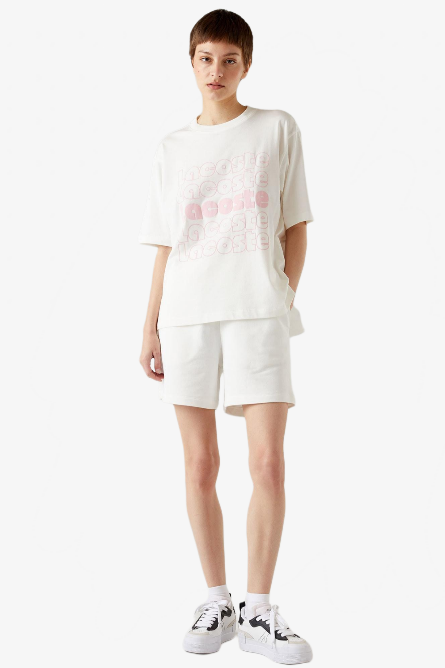 Женские белые шорты Белый 34 Lacoste GF040970V Женские белые шорты Белый 34 Lacoste GF040970V