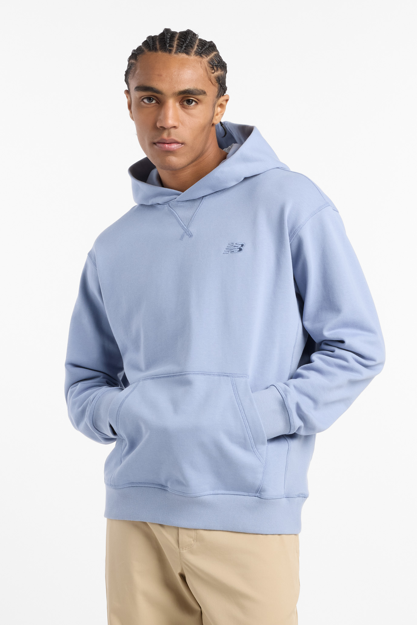 Мужское голубое худи Athletics FT Голубой 54 New Balance MT41534DUS Мужское голубое худи Athletics FT Голубой 54 New Balance MT41534DUS