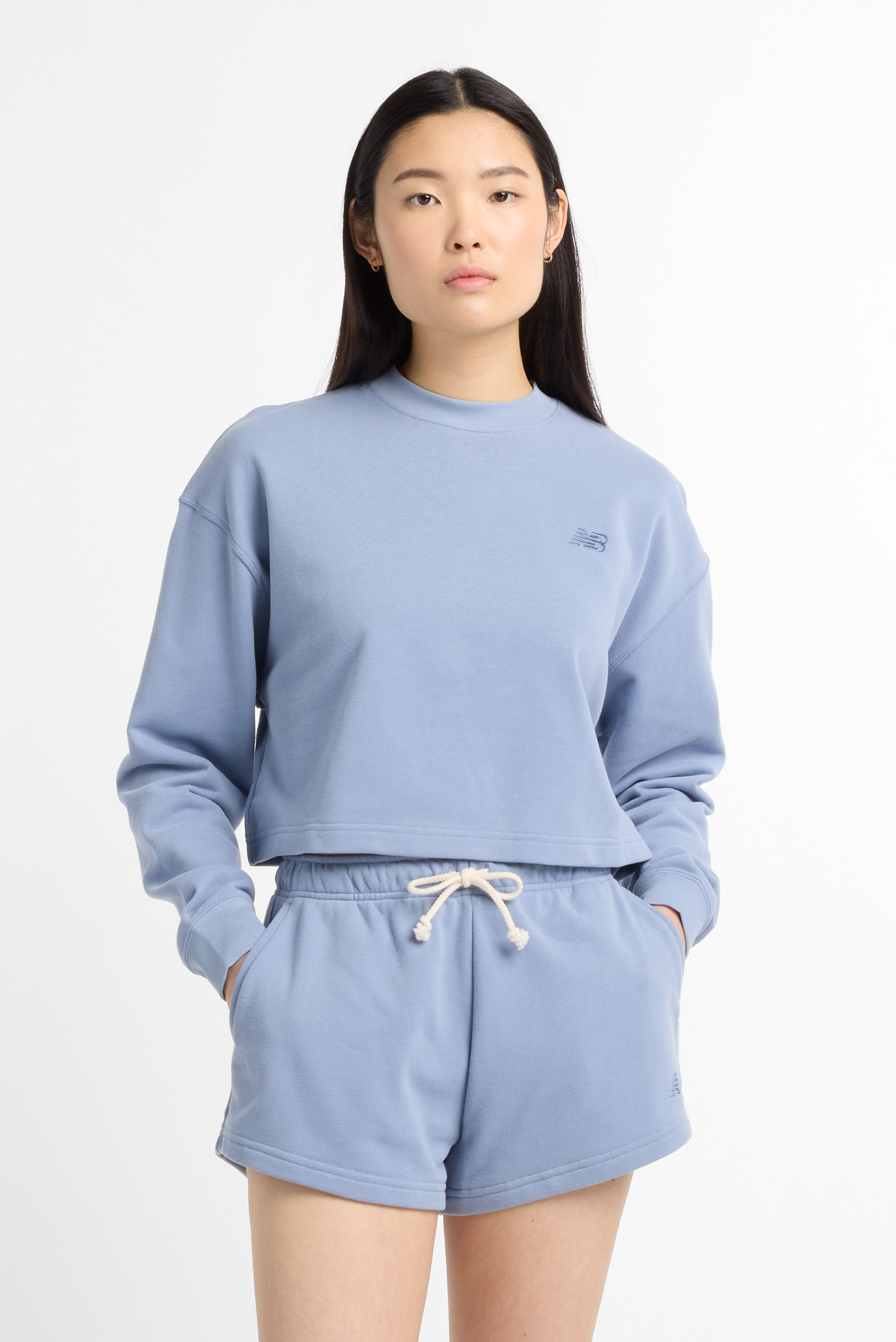 Женский голубой свитшот Coastal Fleece Синий XL New Balance WT51514DUS Женский голубой свитшот Coastal Fleece Синий XL New Balance WT51514DUS