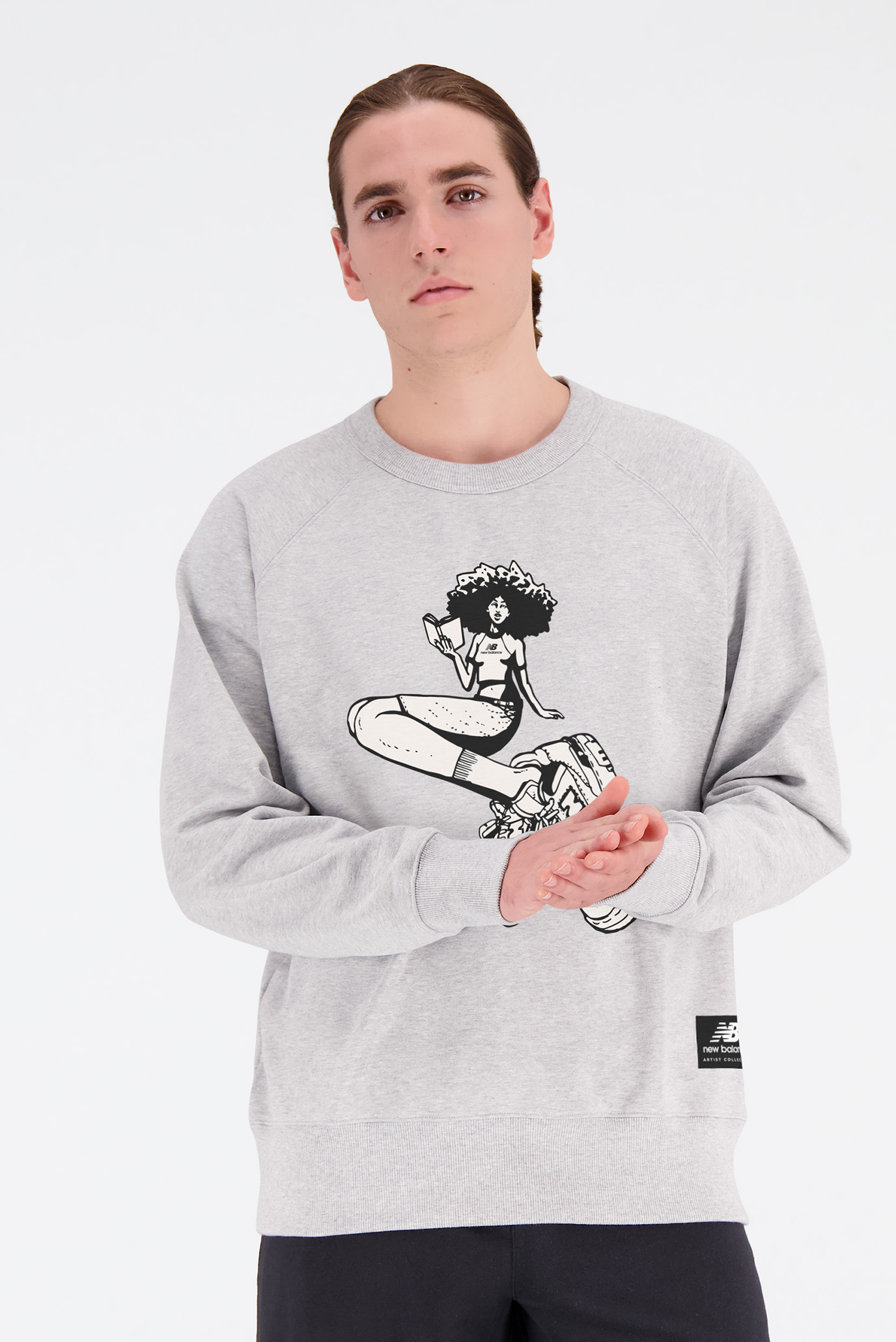 Мужской серый свитшот Engy Saint-ange Cool Girl Серый XL New Balance MT33570AG Мужской серый свитшот Engy Saint-ange Cool Girl Серый XL New Balance MT33570AG