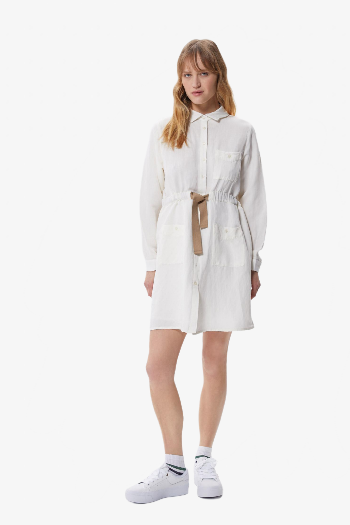 Женское белое платье Белый 40 Lacoste EF033434B Женское белое платье Белый 40 Lacoste EF033434B