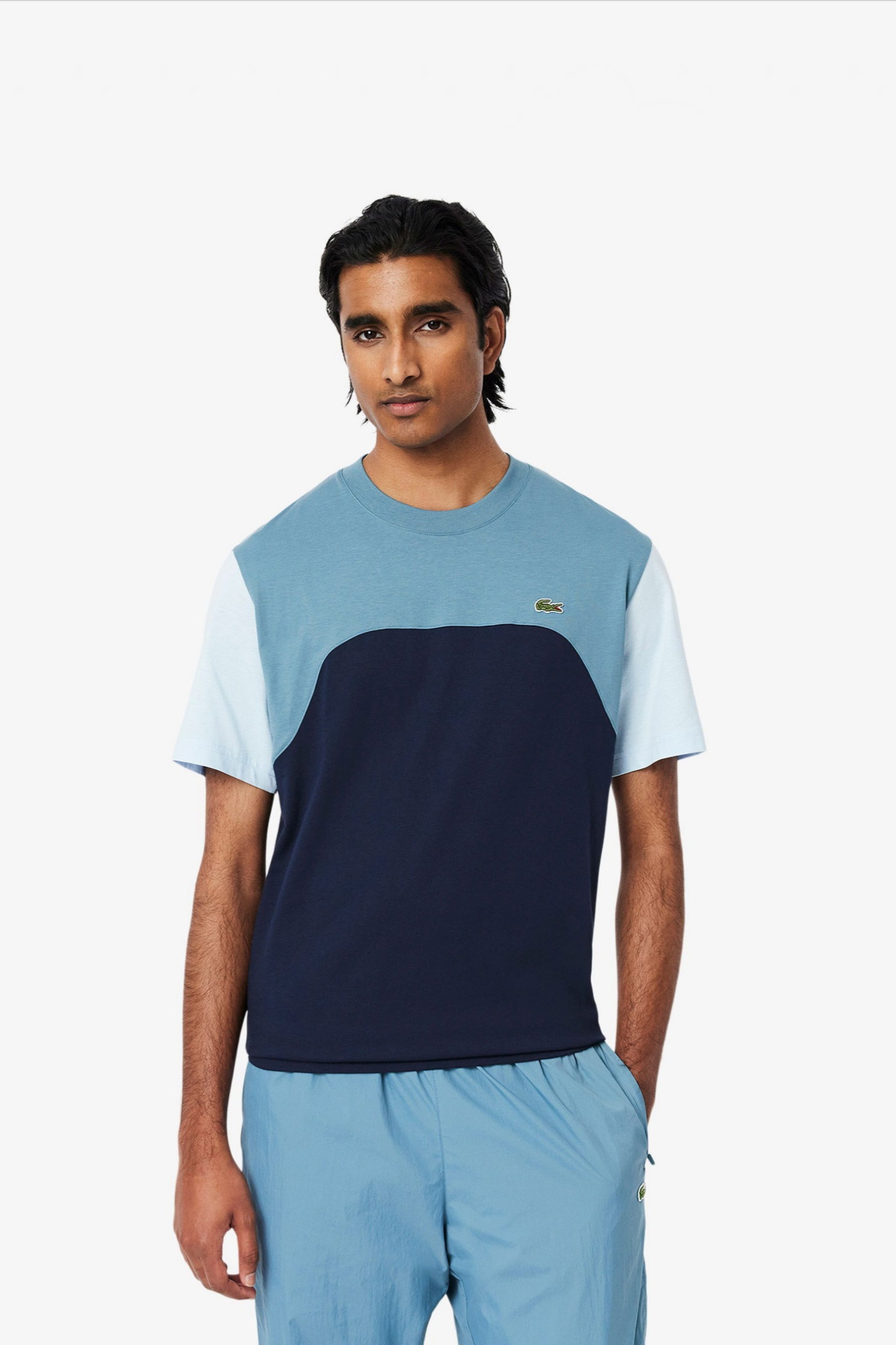 Мужская голубая футболка Голубой L-XL Lacoste TH9551I0M Мужская голубая футболка Голубой L-XL Lacoste TH9551I0M