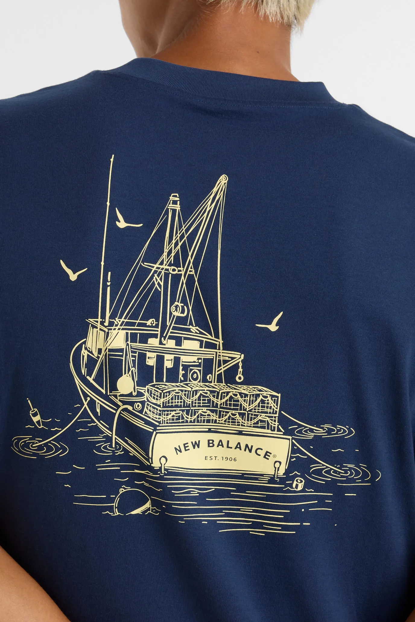 Чоловіча синя футболка Lobster Boat 4