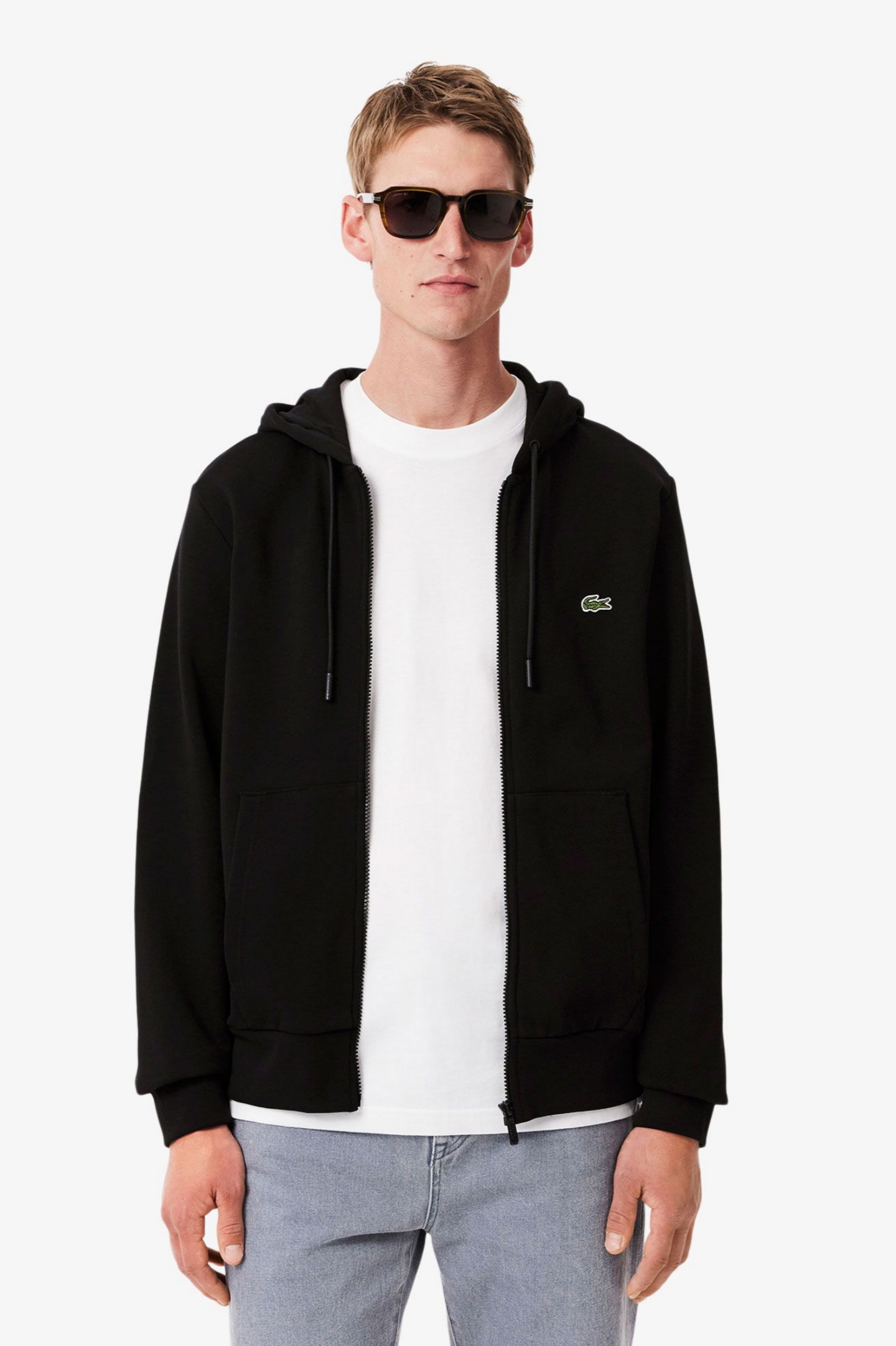 Мужская черная толстовка Черный XS Lacoste SH9626031 Мужская черная толстовка Черный XS Lacoste SH9626031