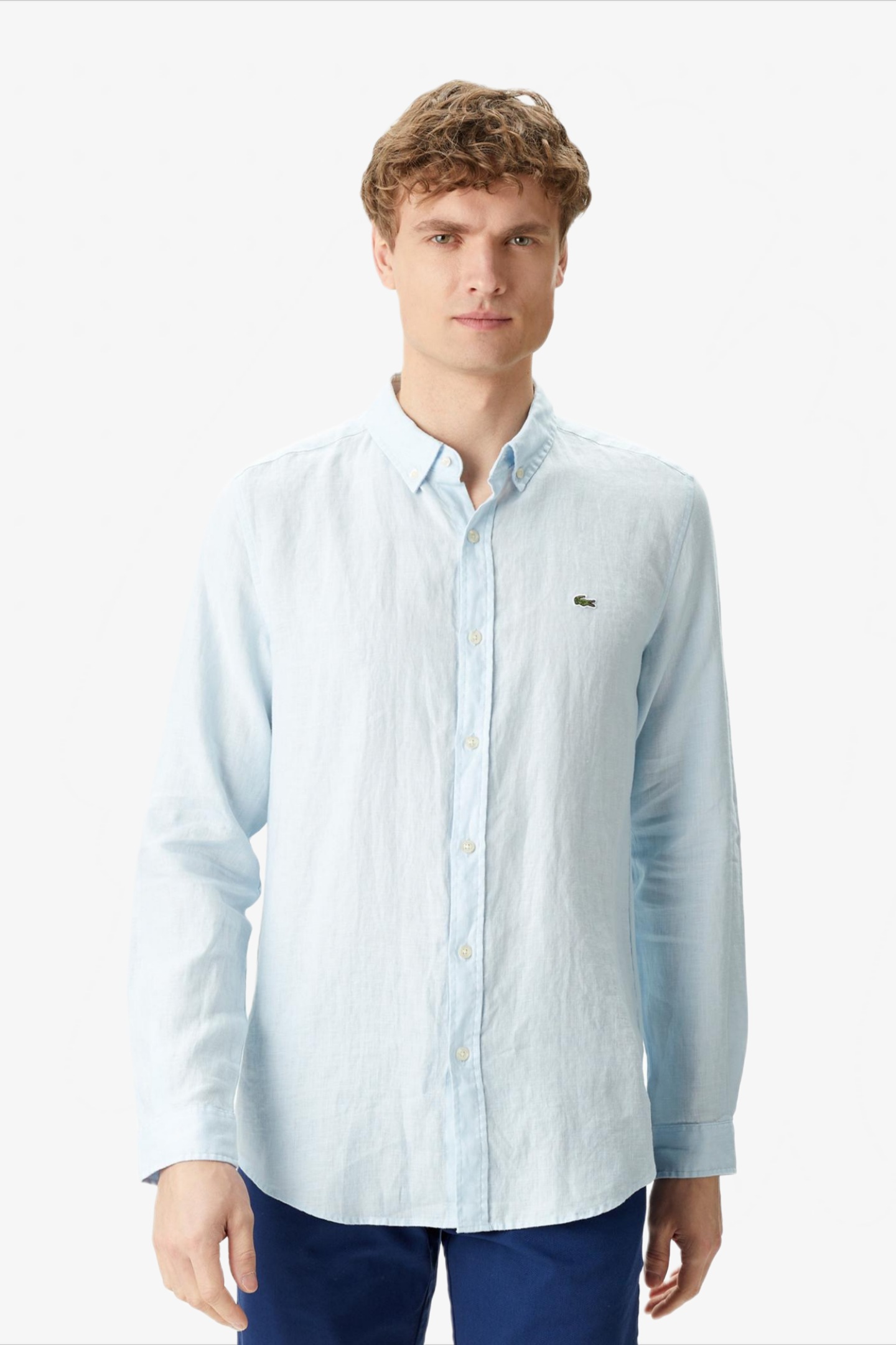 Мужская голубая рубашка Голубой 41 Lacoste CH0426L26M Мужская голубая рубашка Голубой 41 Lacoste CH0426L26M