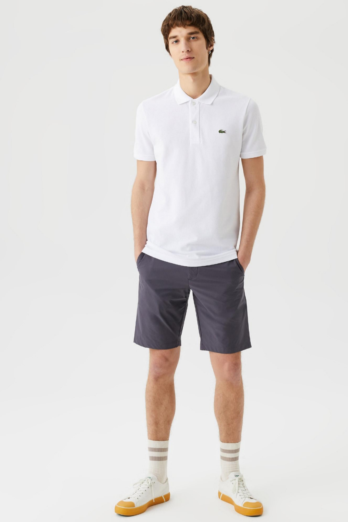 Мужские серые шорты Серый 40 Lacoste FH033434A Мужские серые шорты Серый 40 Lacoste FH033434A
