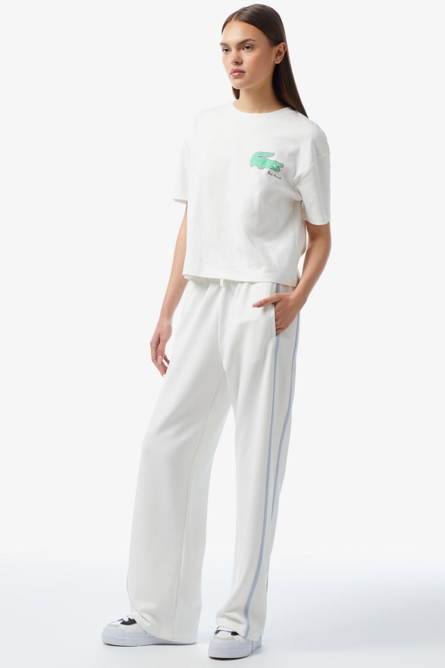 Женские белые спортивные штаны Белый 36 Lacoste XF040370V Женские белые спортивные штаны Белый 36 Lacoste XF040370V