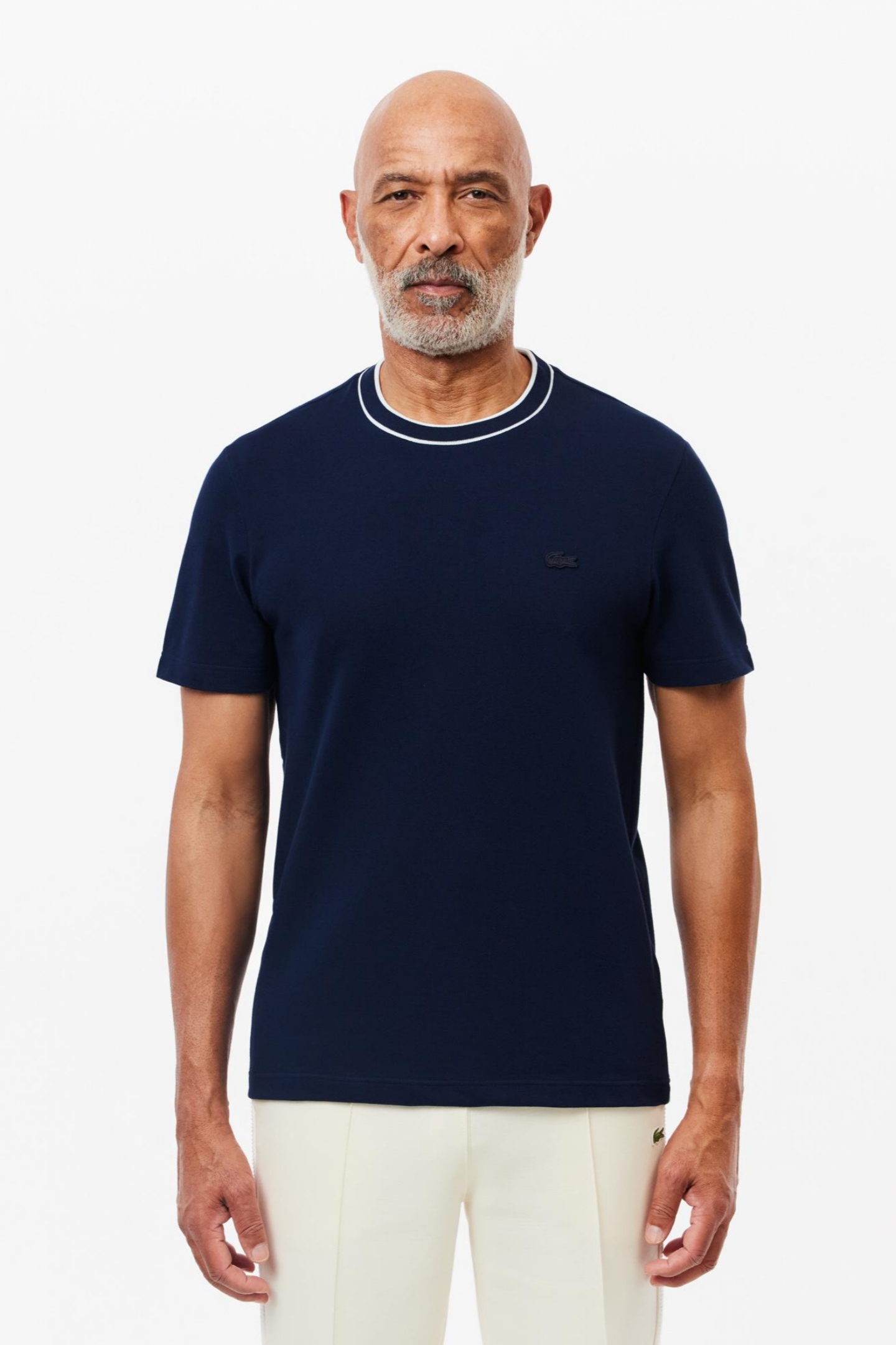 Мужская темно-синяя футболка Regular Fit Синий S Lacoste TH8174166 Мужская темно-синяя футболка Regular Fit Синий S Lacoste TH8174166