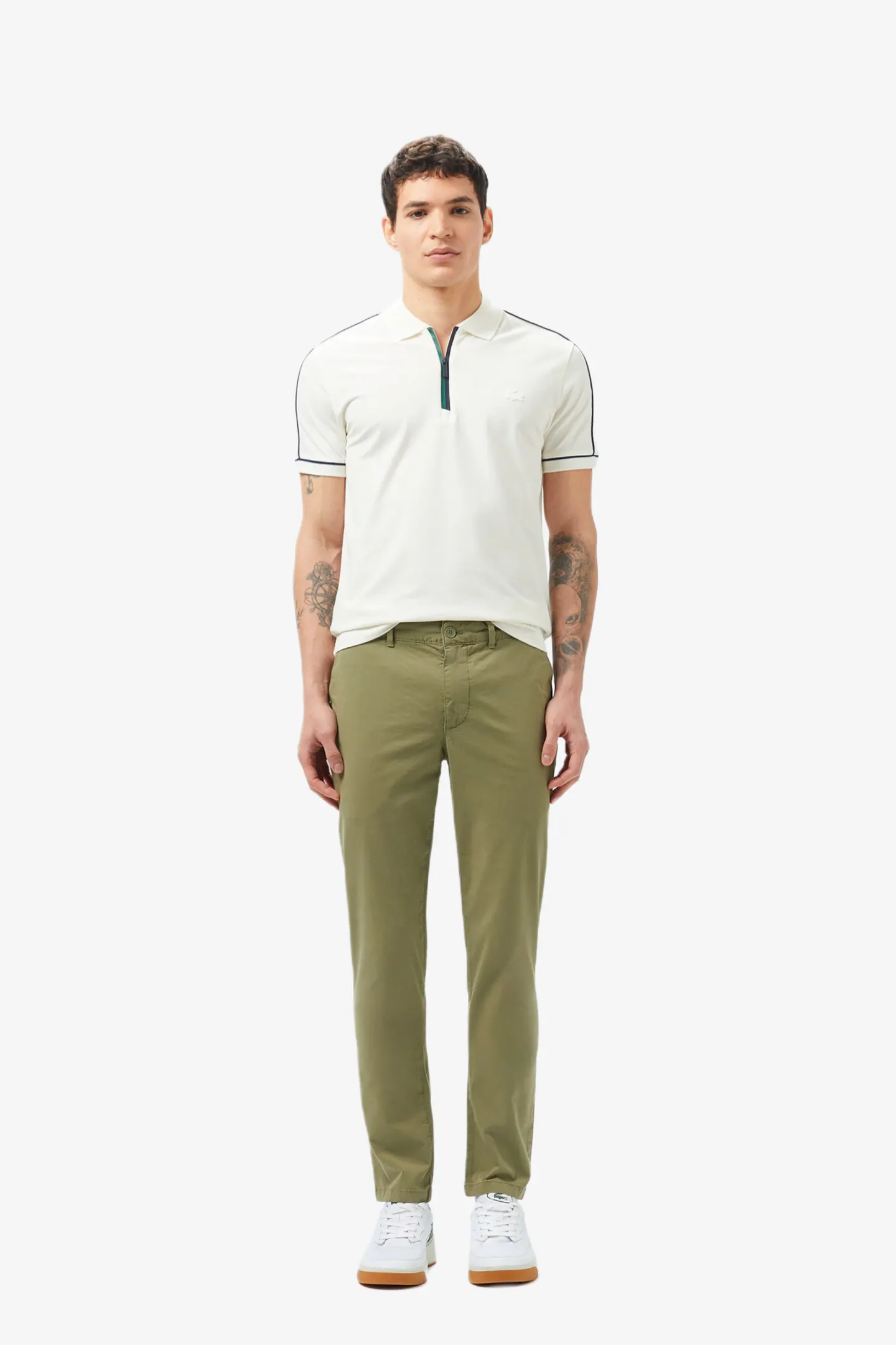 Мужское белое поло 3