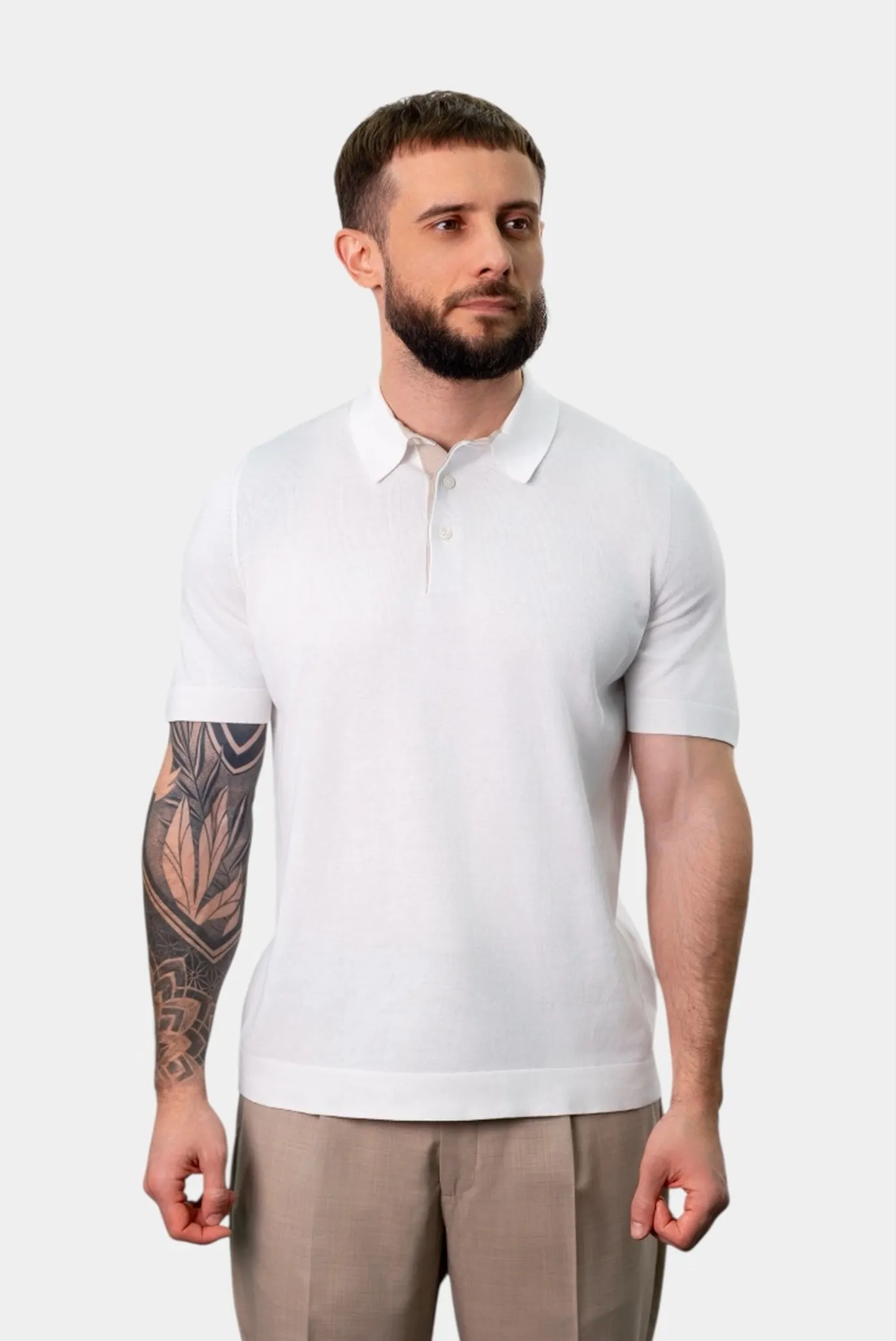 Чоловіче біле поло 1