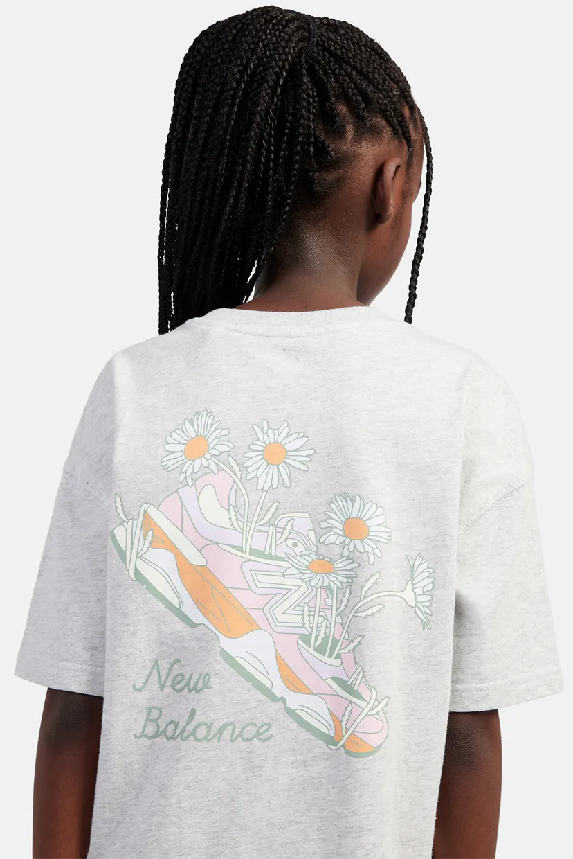 Детская серая футболка Flower Shoe Graphic Tee 7