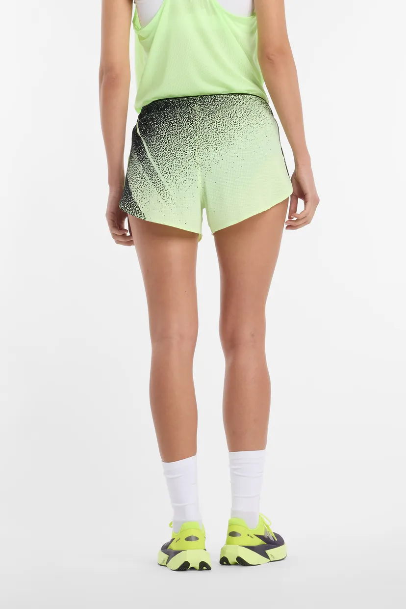 Женские салатовые шорты RC Ultra Light Printed Short 3'' 4