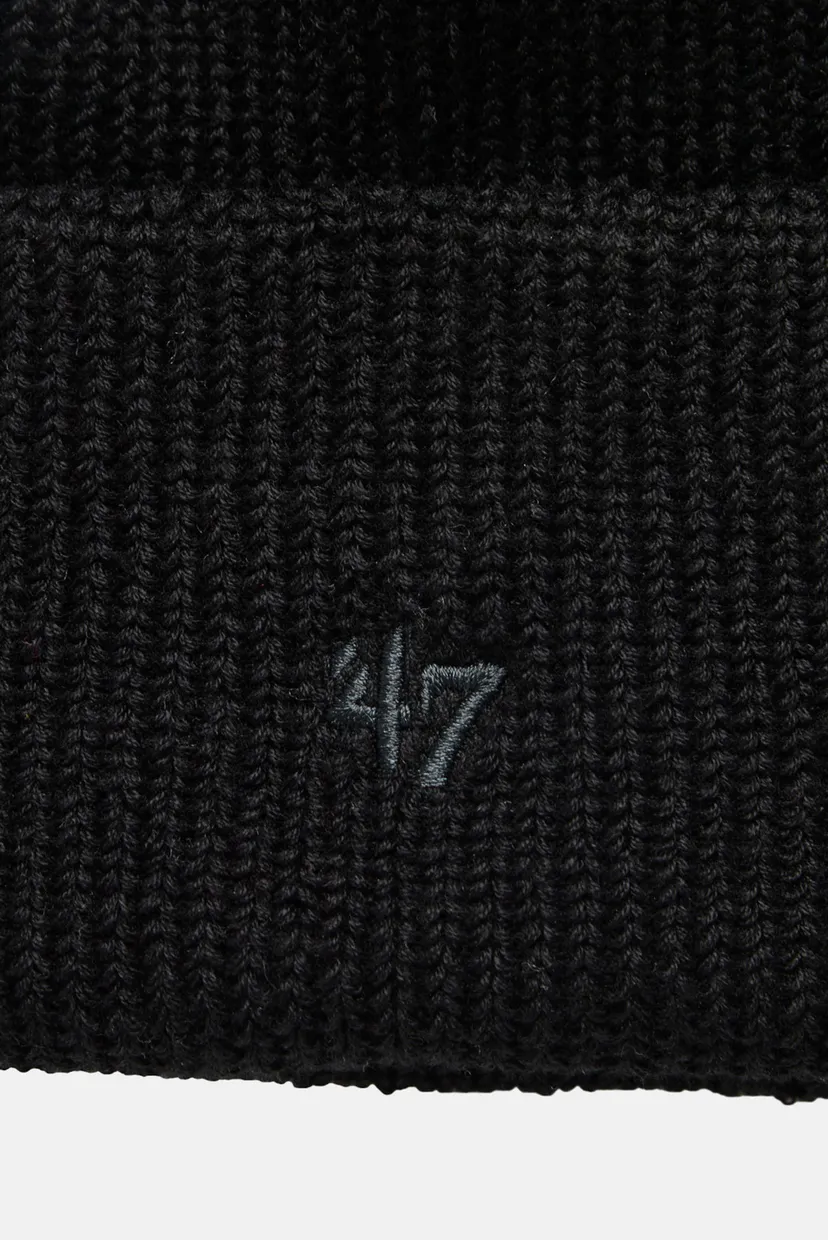Чорна шапка Cuff Knit Hat 4