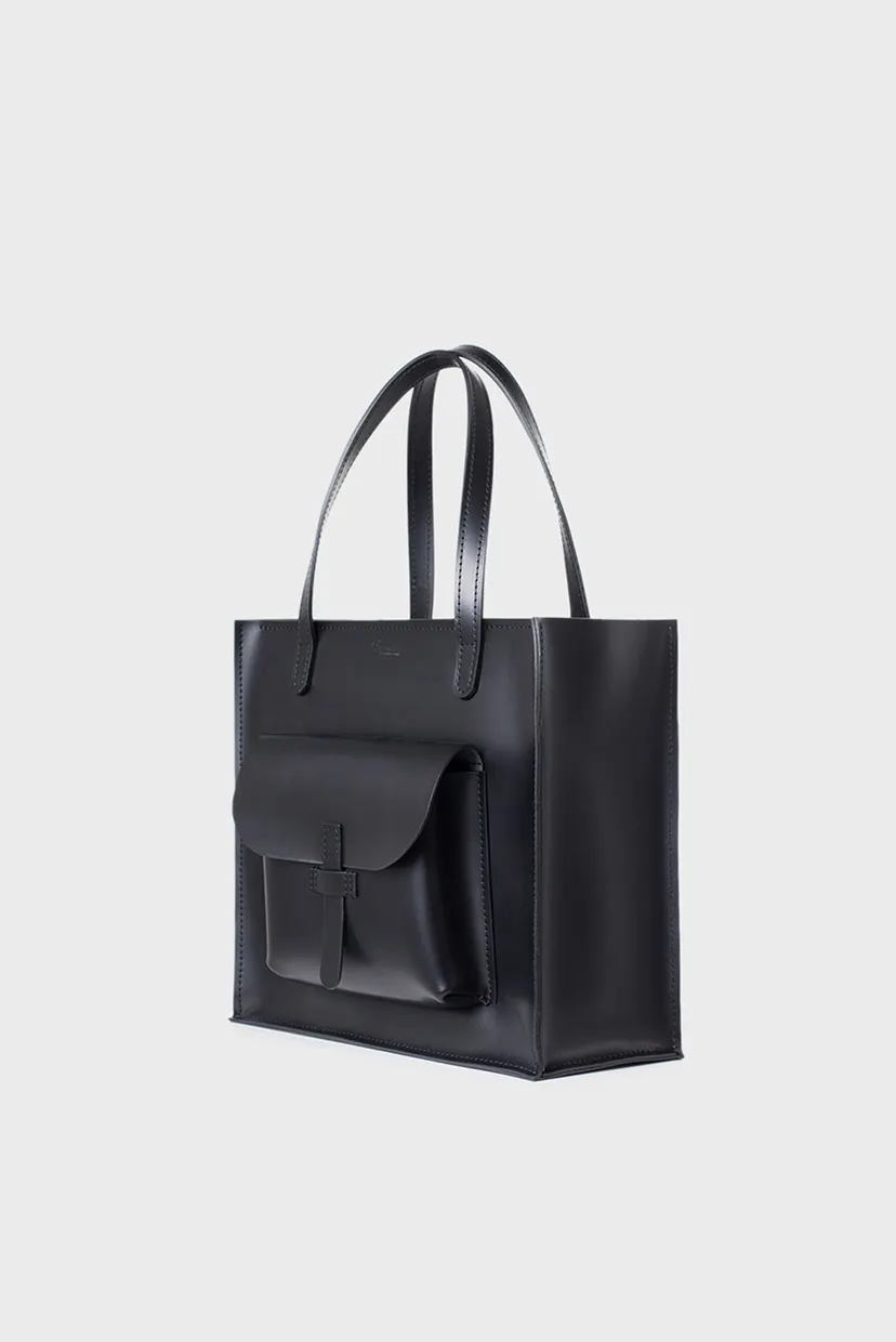 Женская черная сумка Shopper S1 3
