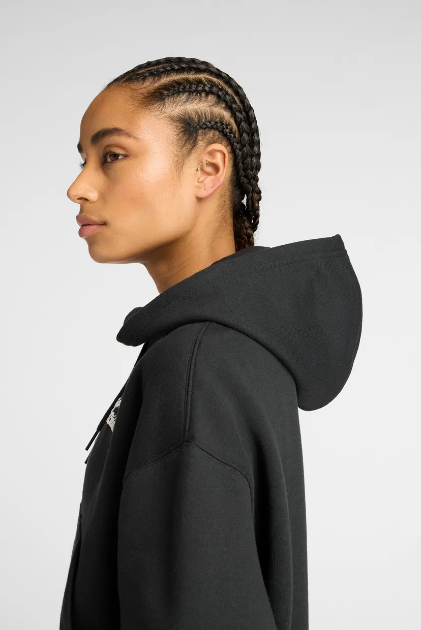 Жіноче чорне худі Linear Full Zip 5