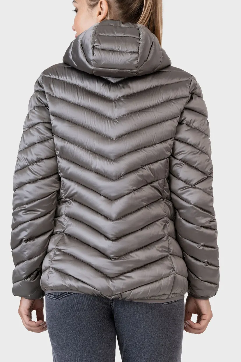 Жіноча сіра вітровка Windbreaker 4