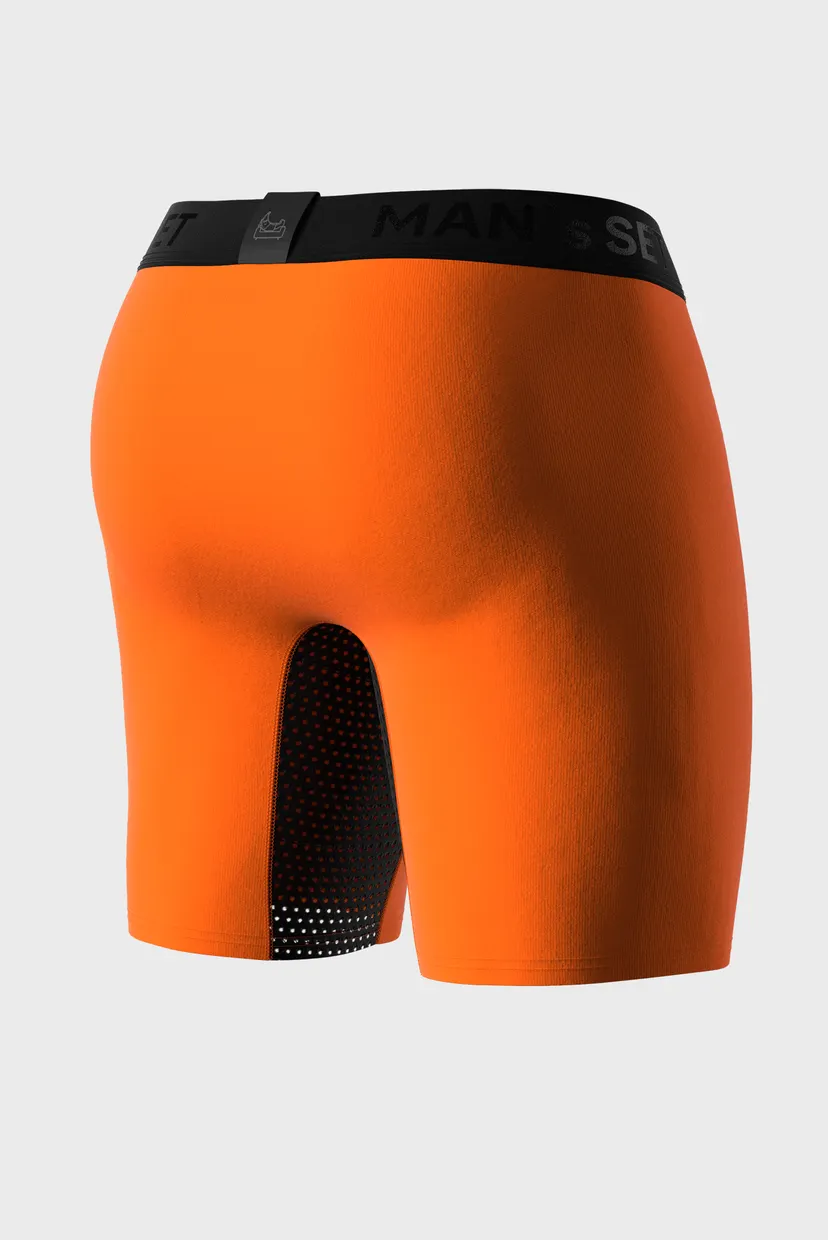 Чоловічі помаранчеві труси з сіткою Anatomic Long 2.0 Light, Black Series 3