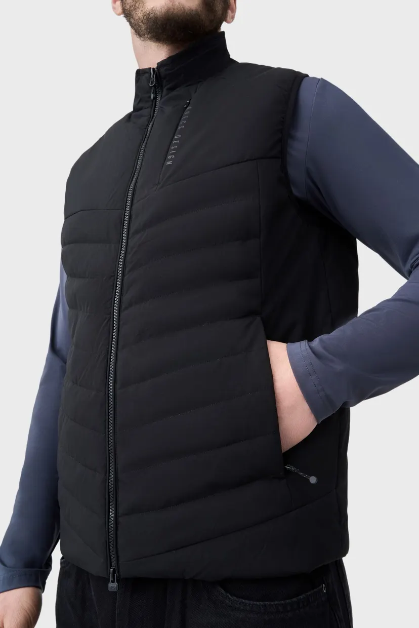 Мужской черный жилет vest 6