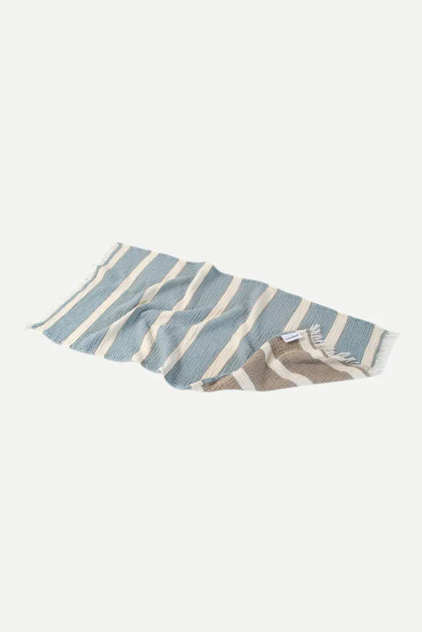 Полотенце - Milana muslin lead blue-khaki 80X160 6