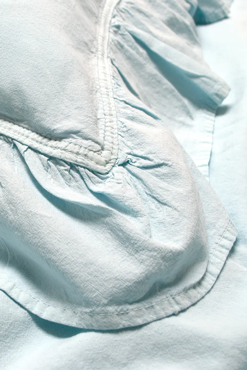 Постельное белье Washed cotton - Kansas fly plus ментоловый евро 3