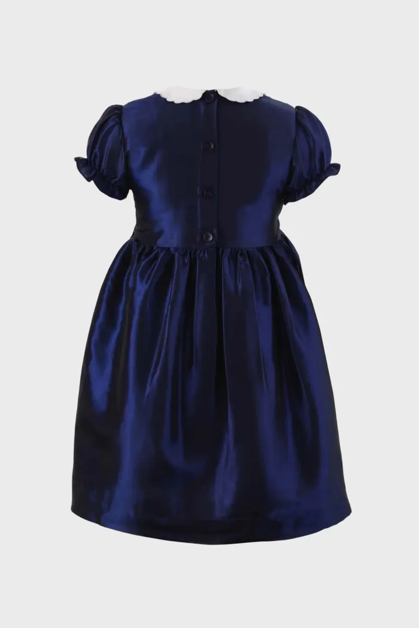 Дитяча синя сукня TAFFETA SMOCKED 3
