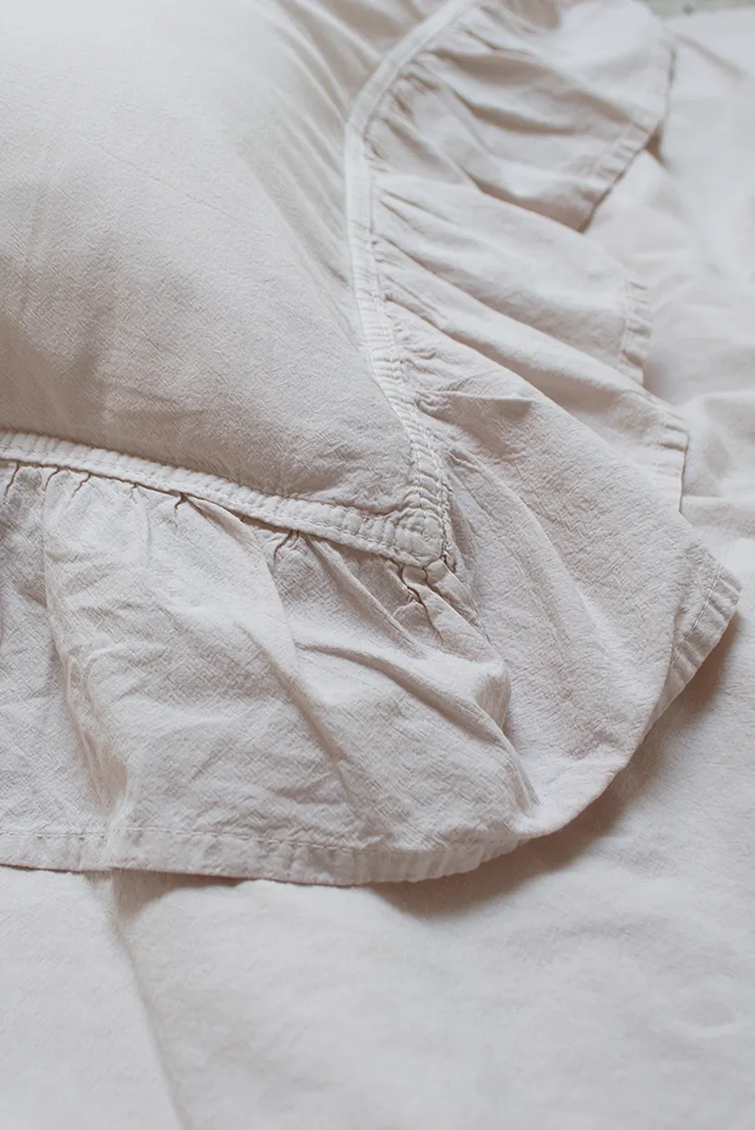 Постельное белье Washed cotton - Kansas fly бежевый евро 3