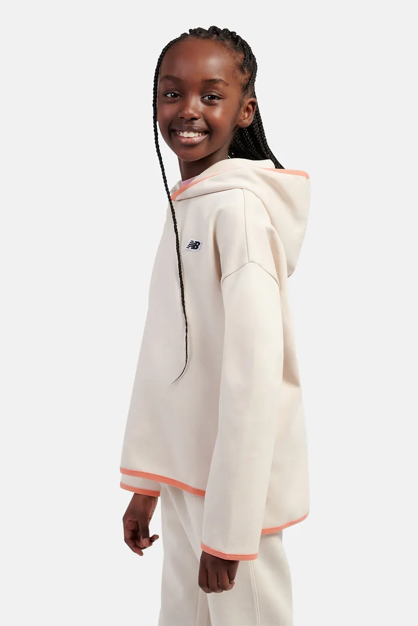 Дитяче бежеве худі Brush Back Small Logo Full Zip 4