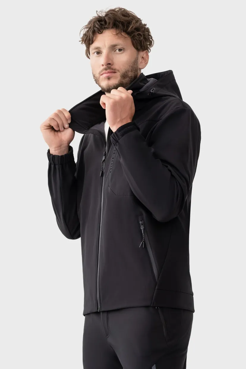 Чоловіча чорна вітровка Windbreaker 6