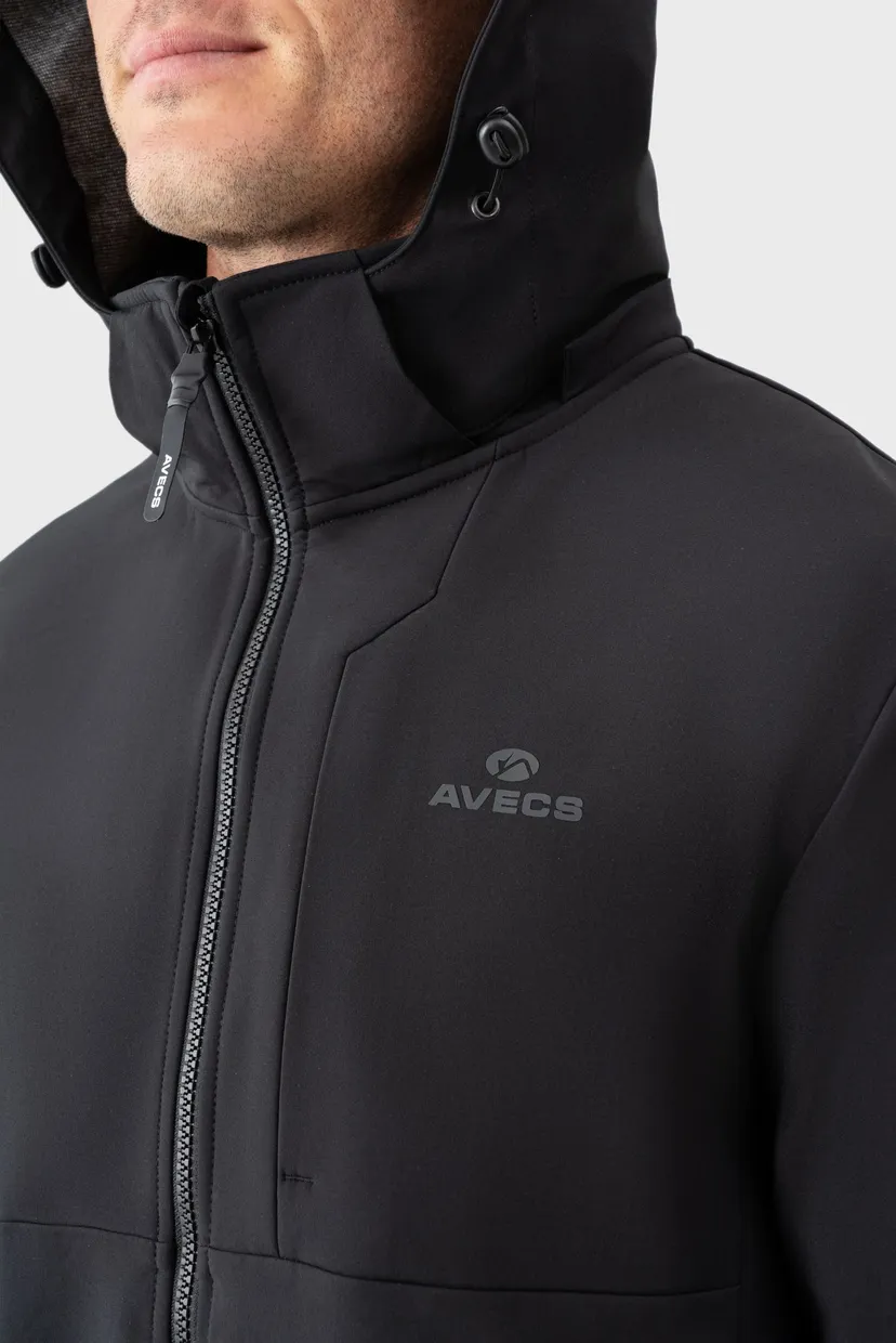 Мужская черная ветровка windbreaker 7