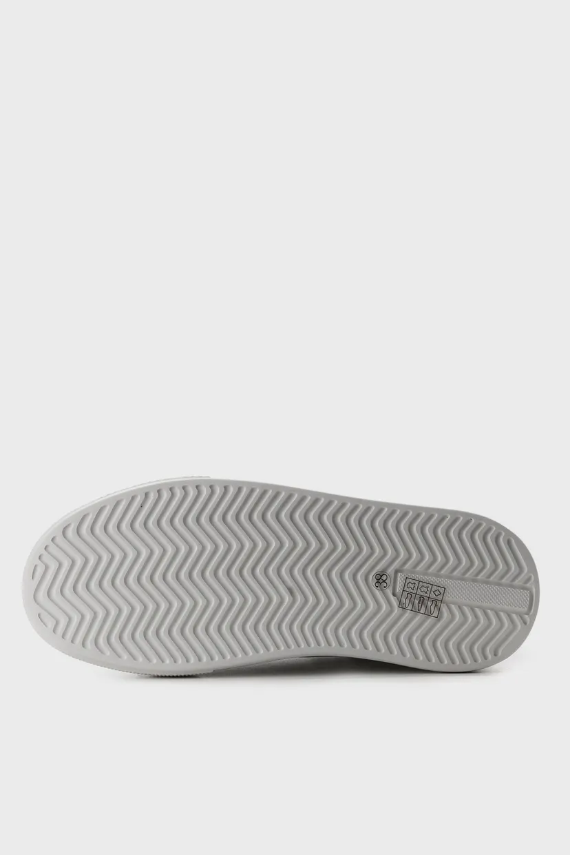 Жіночі білі шкіряні кеди 6
