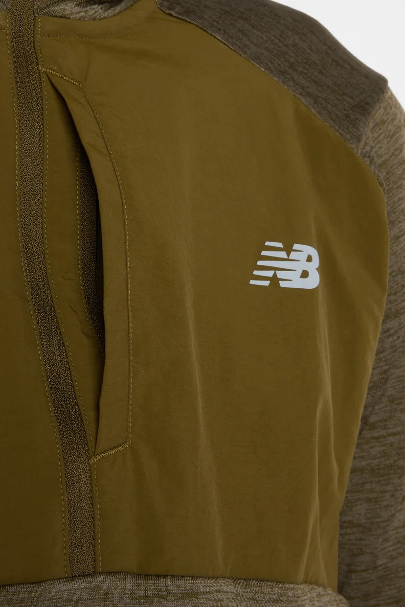 Мужской зеленый реглан Athletics Heat Grid 1/2 Zip 6