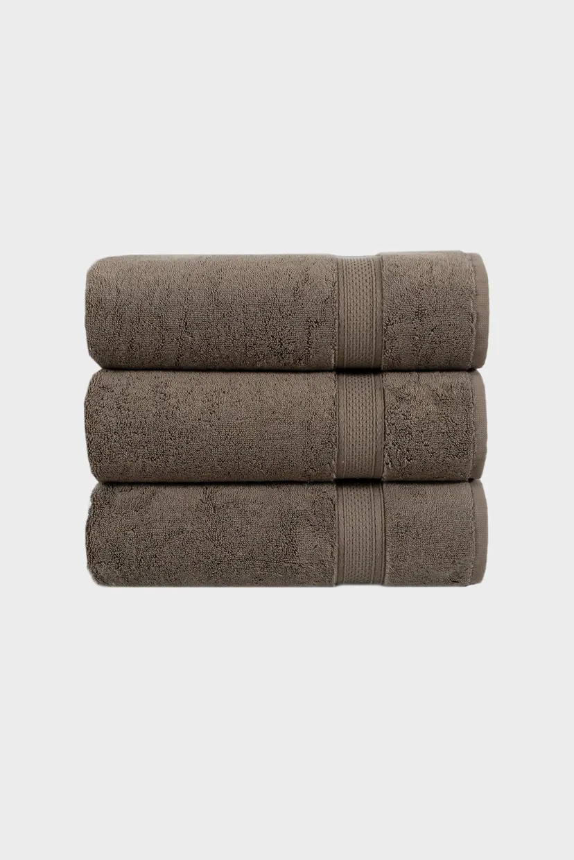 Полотенце махровое - Grand soft twist brown коричневый 90X150 7