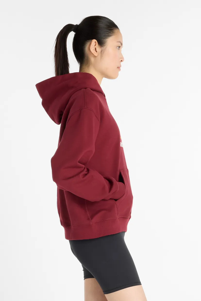 Жіноче бордове худі Athletics French Terry Logo 3