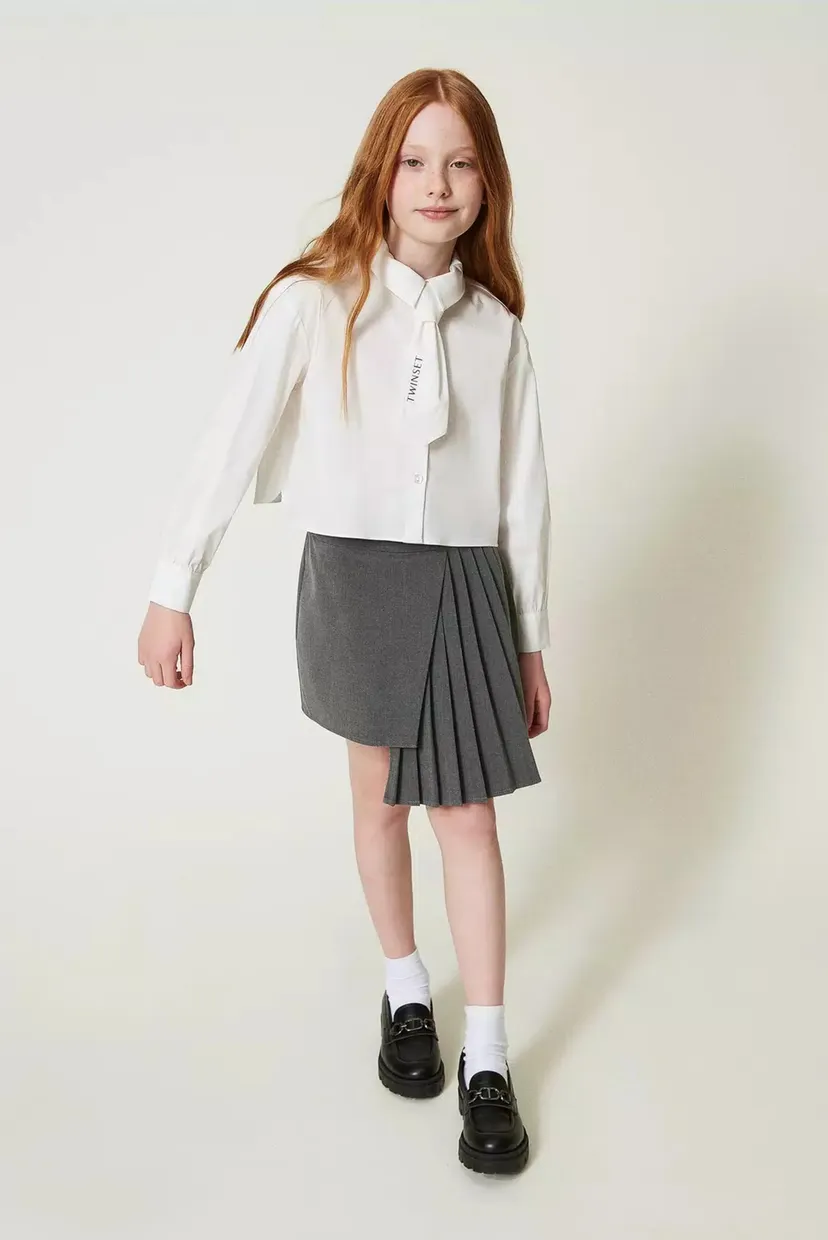 Дитяча біла блуза TWINSET Girl 5