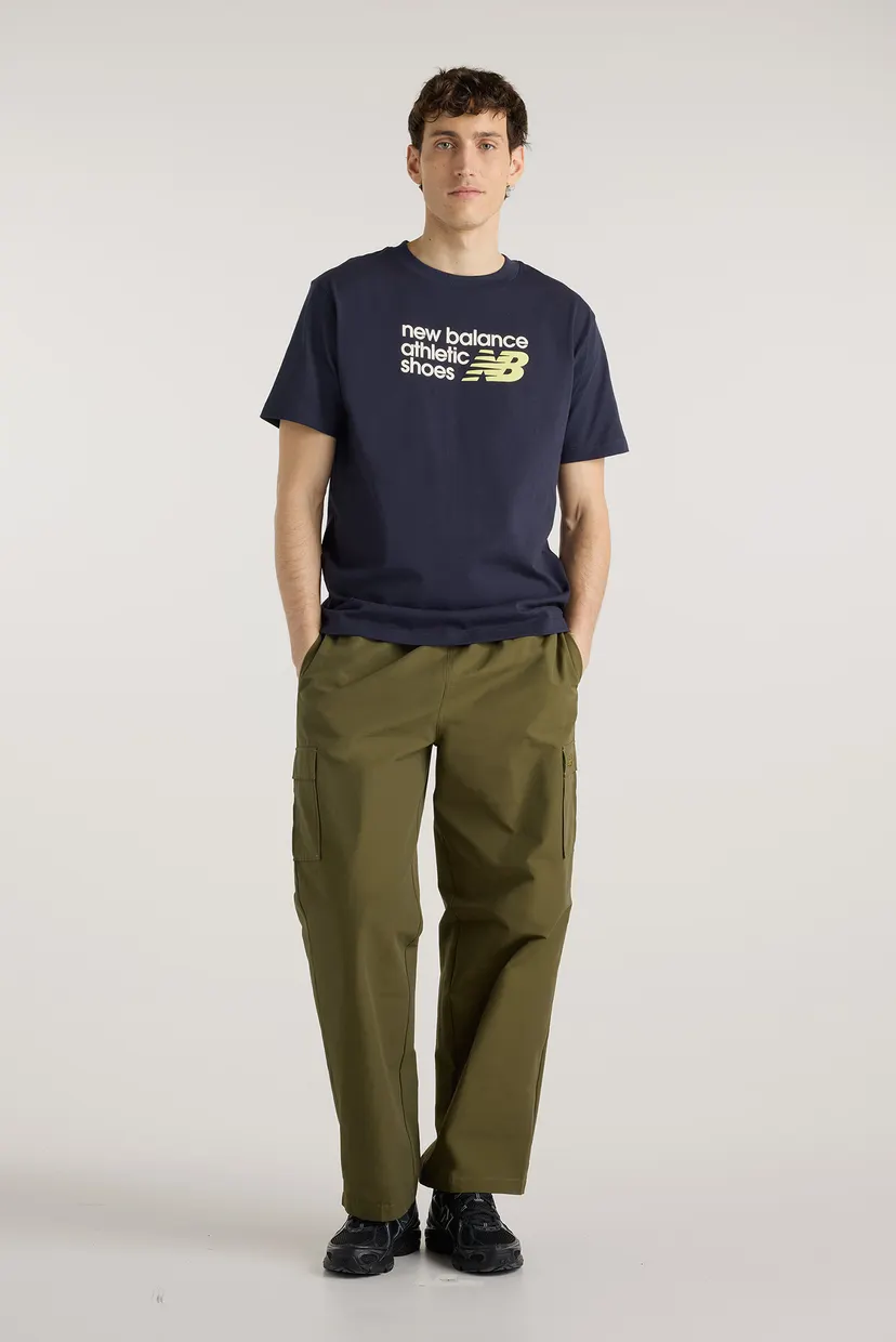 Чоловіча синя футболка Athletics Premium Relaxed Chest Logo 3