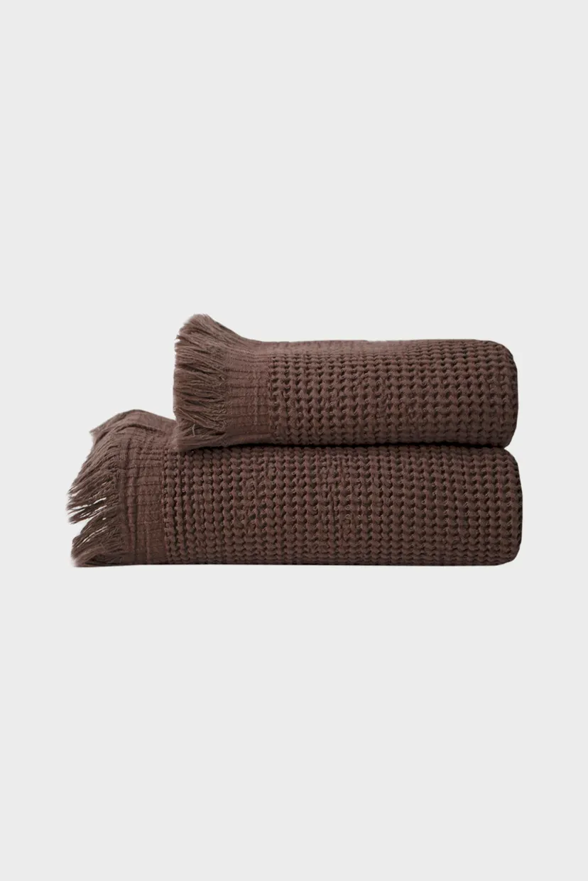 Рушник - Rius dark brown темно-коричневий 90X170 8