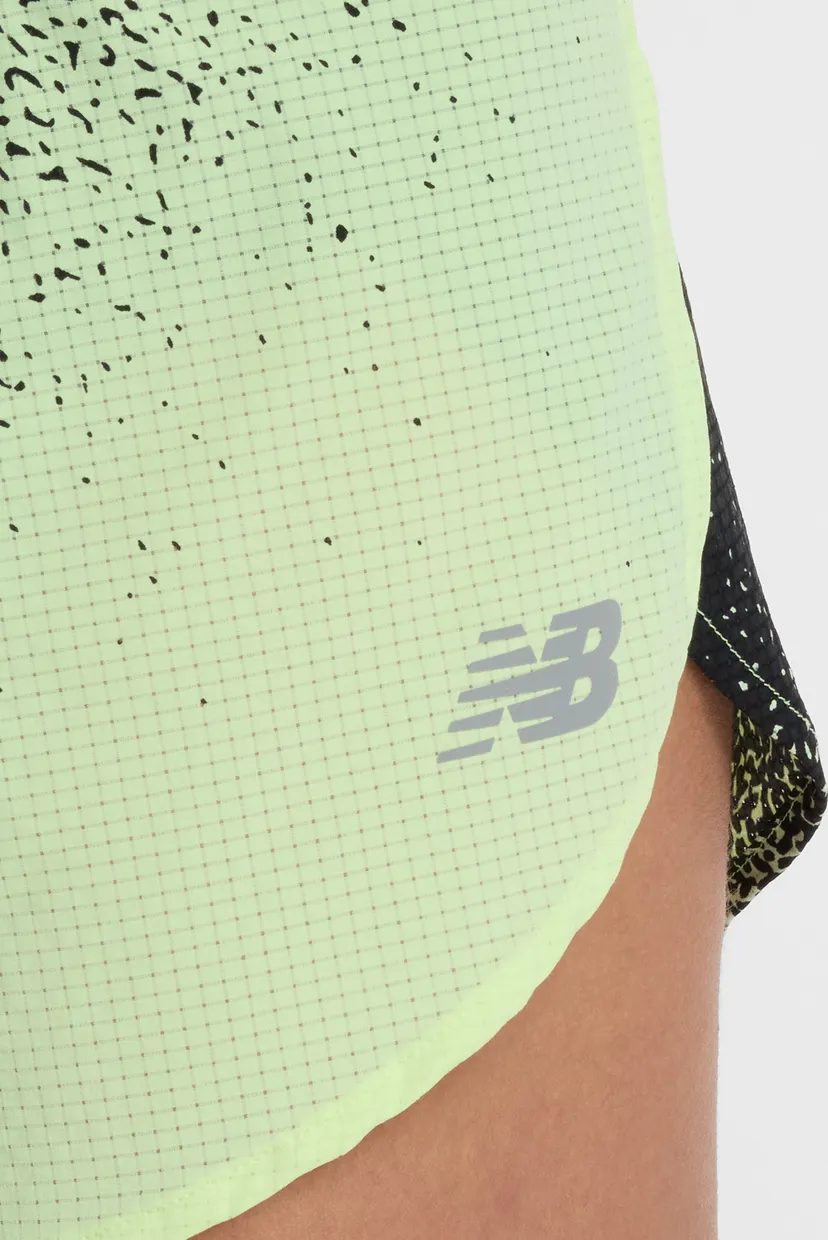 Жіночі салатові шорти RC Ultra Light Printed Short 3'' 6