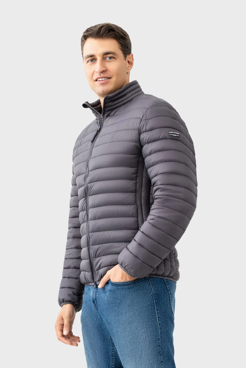 Чоловiча сiра Вітровка Windbreaker 6