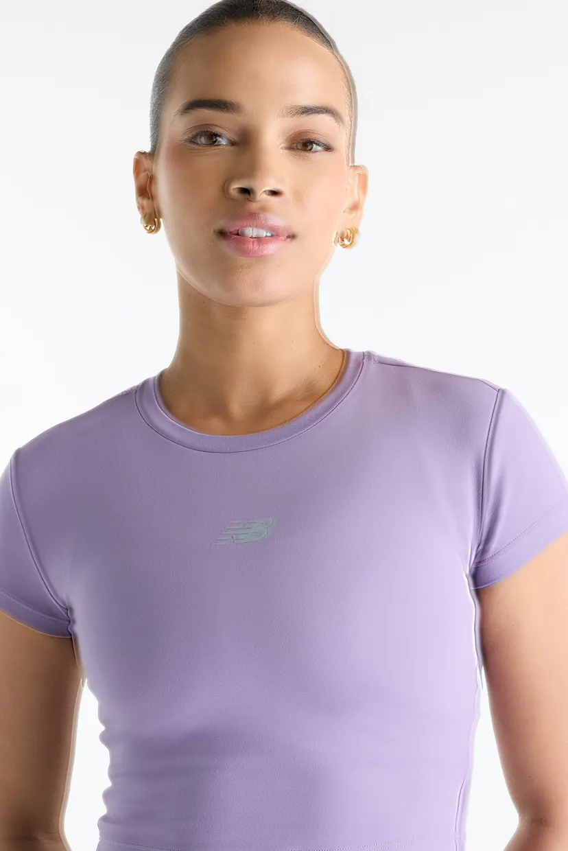 Женская фиолетовая футболка NB Harmony Fitted 3
