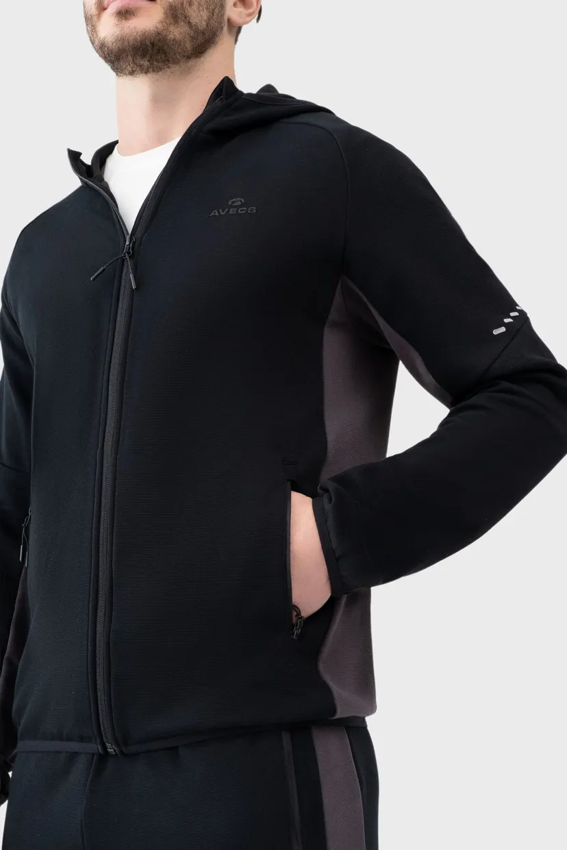 Мужской черный Спортивный костюм (кофта, брюки) Tracksuit 6