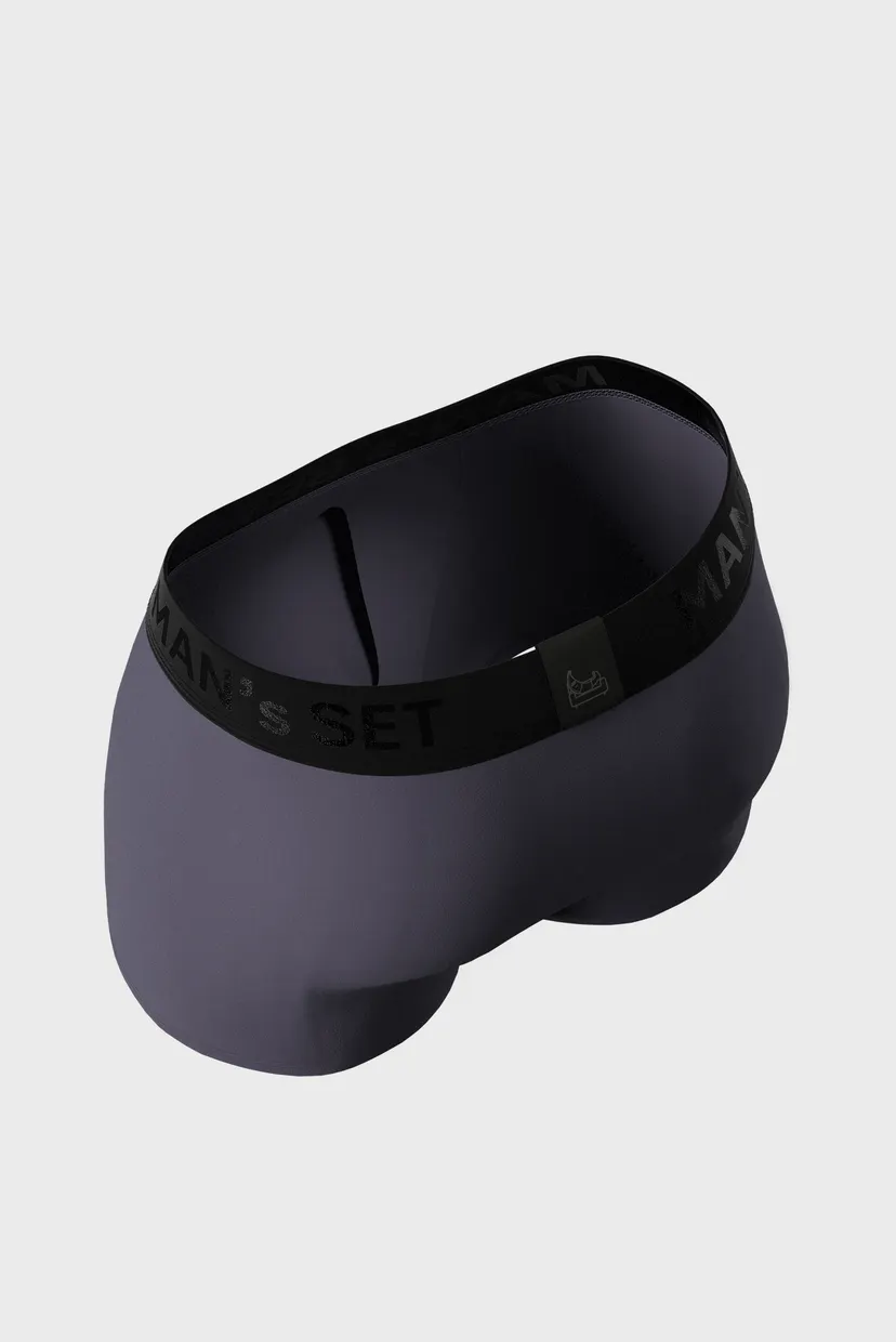 Мужские серые трусы Intimate 2.0 Black Series Micromodal 4