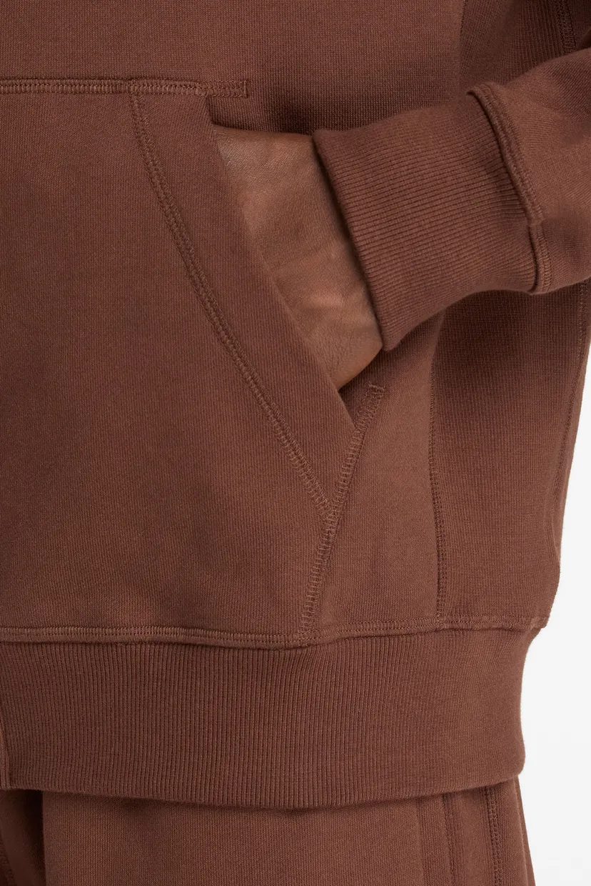 Чоловіче коричневе худі Athletics French Terry Full Zip 6