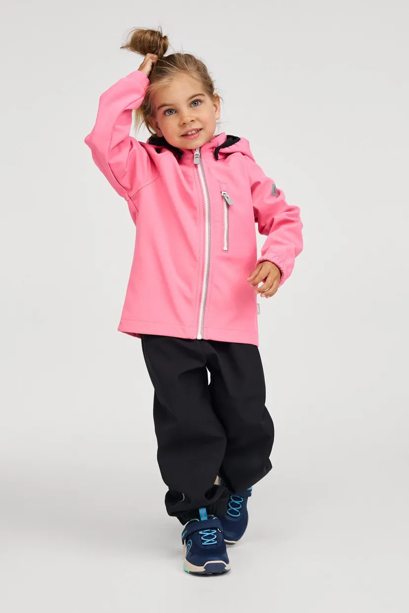 Детская розовая куртка Softshell Vantti 5