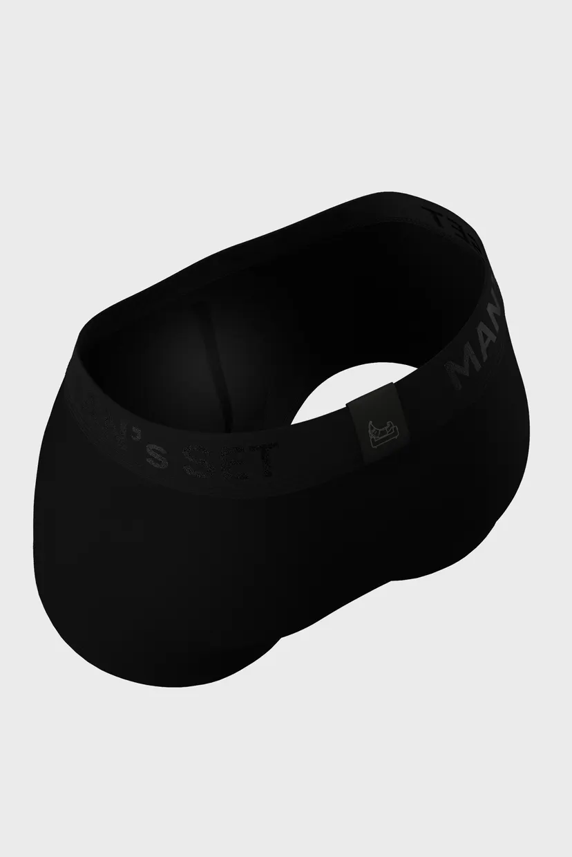 Чоловічі чорні труси Anatomic Classic Black Series Micromodal 3