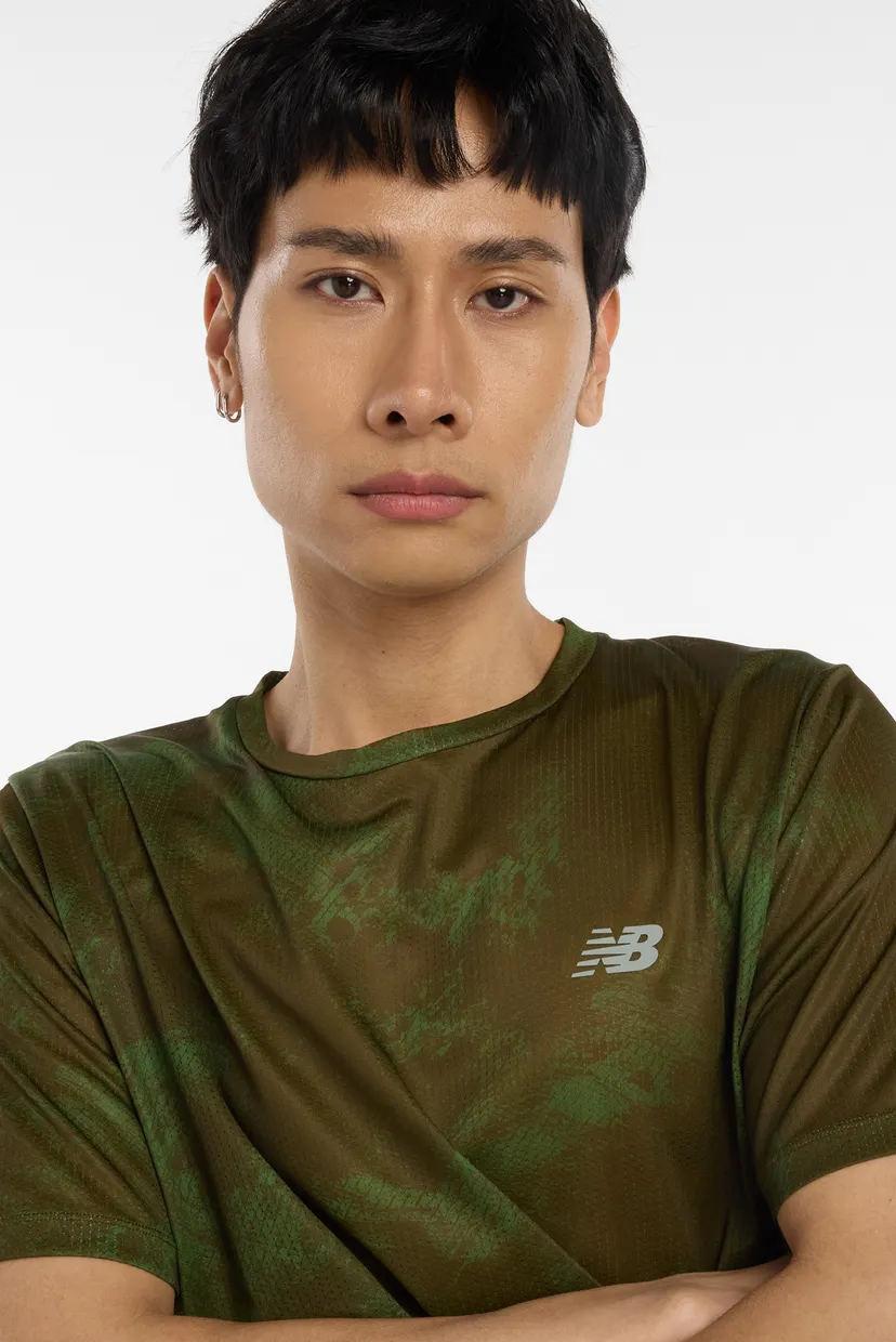 Чоловіча зелена футболка Athletics Printed 4