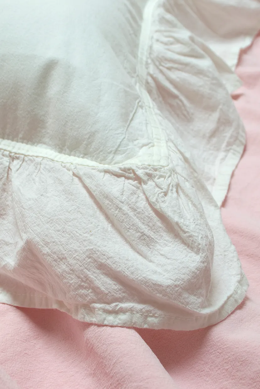 Постельное белье Washed cotton - Kansas fly plus розовый евро 4