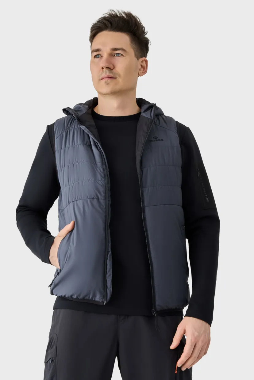 Чоловічий сірий жилет vest 5
