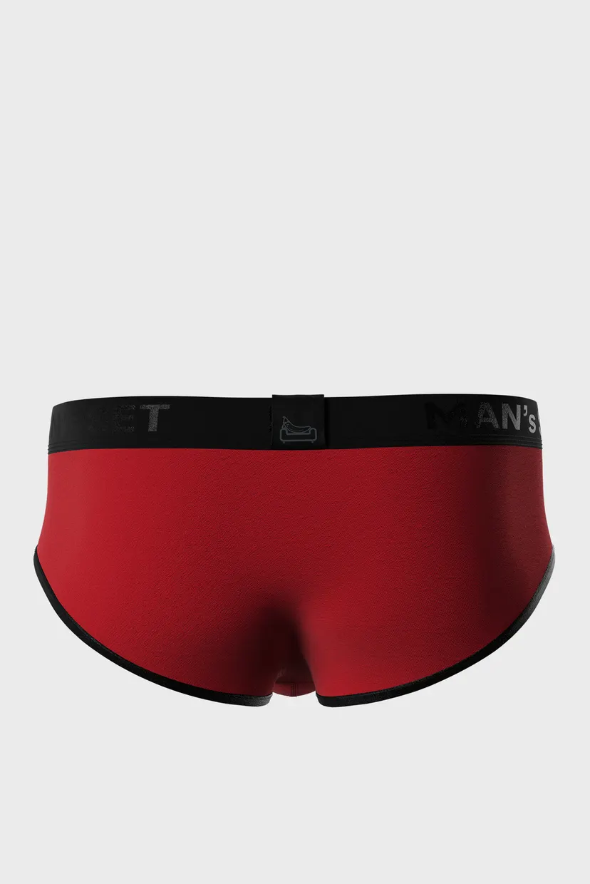 Мужские красные трусы Anatomic Slips Black Series 4