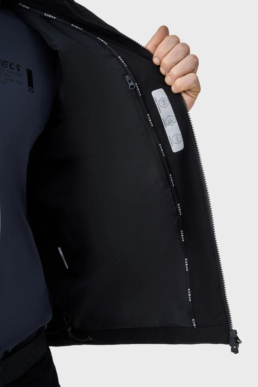 Чоловічий чорний жилет  vest 10